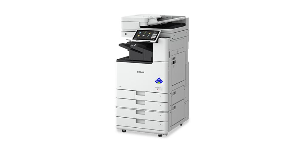 imageRUNNER ADVANCE DX C3926i right view with 4 paper drawers and inner finisher