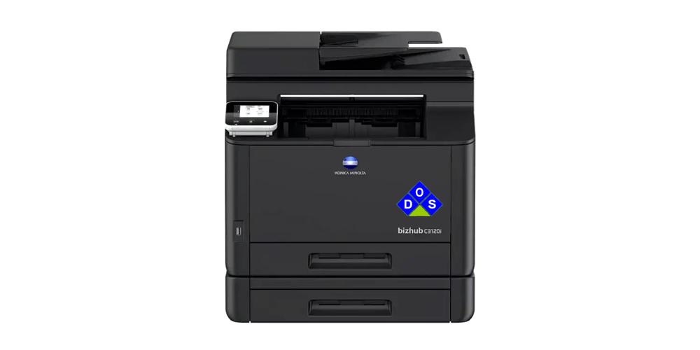 bizhub C3120i front view with 2 paper drawers