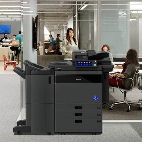 Toshiba e-STUDIO 6527ACT color copier in the office